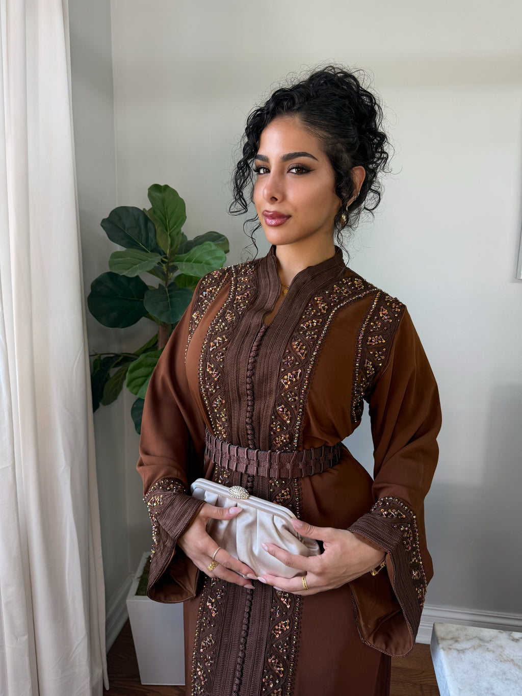 Mocha Radiance Kaftan