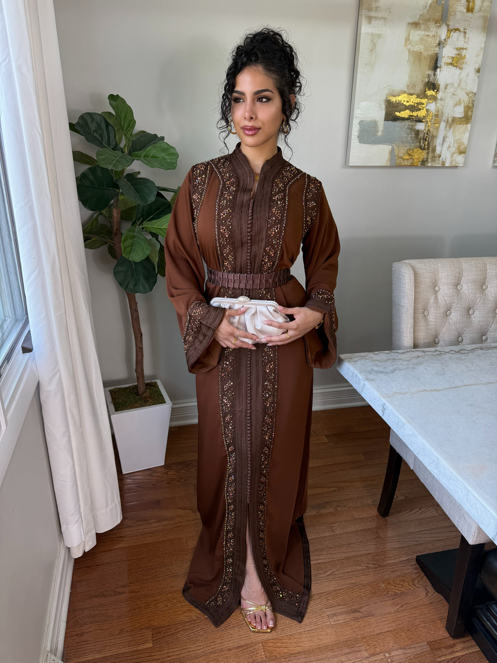 Mocha Radiance Kaftan