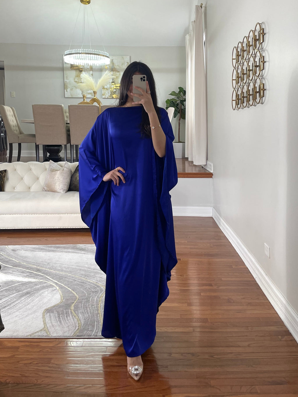 Blue Butterfly Abaya